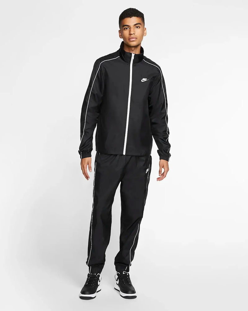 Nike mens woven tracksuit black