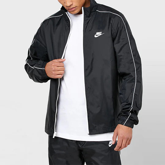 Nike mens woven tracksuit black