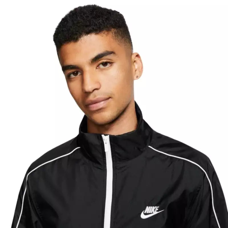 Nike mens woven tracksuit black