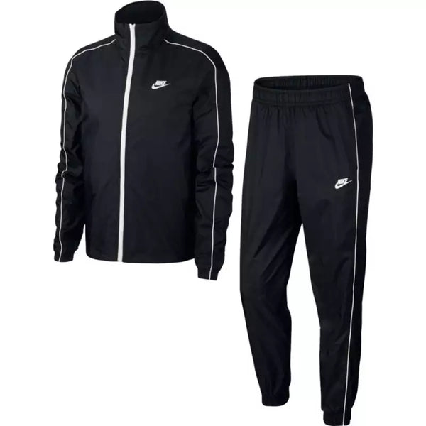 Nike mens woven tracksuit black