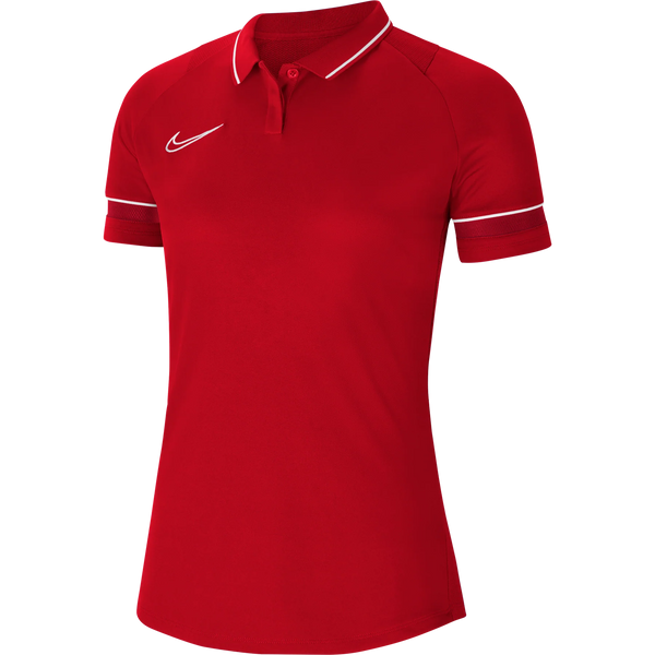 Nike Dri Fit Academy 21 polo shirt Red