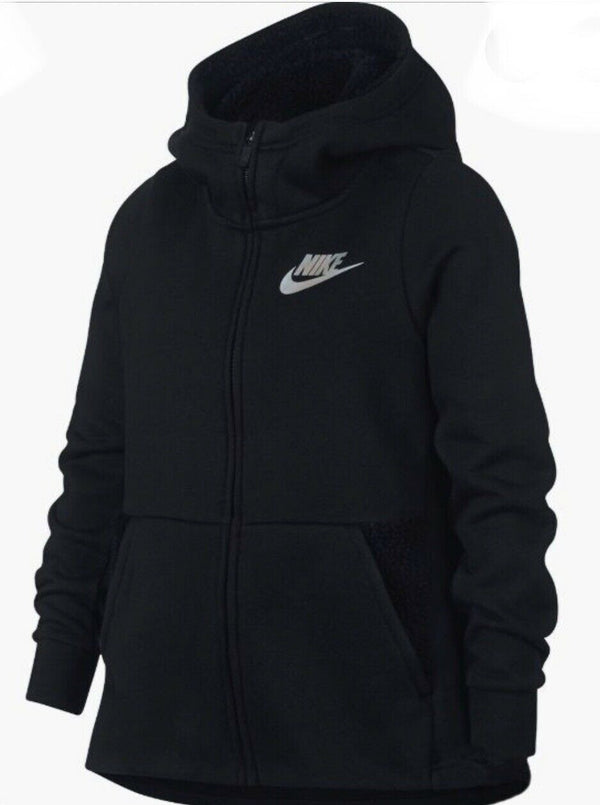 Nike Sherpa Hoodie Girls Large Age 12-13 Yrs