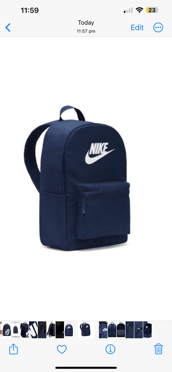 Nike Heritage Backpack navy blue