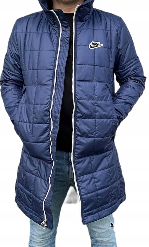 Nike Long Parka Mens Jacket / coat - Blue